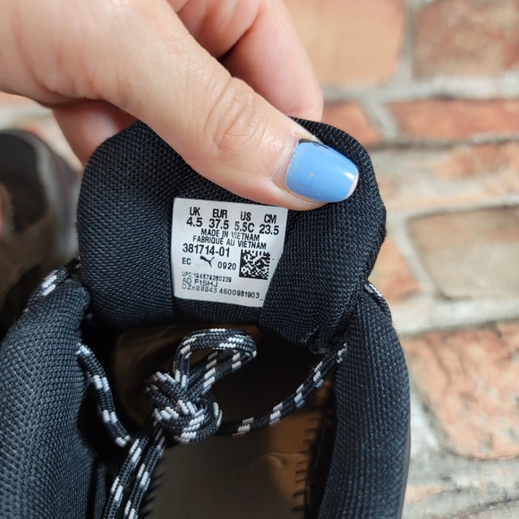 Puma RS Fast "APM" Black/Castlerock/ Red Sneakers Kids Size 5.5 - Picture 11 of 12